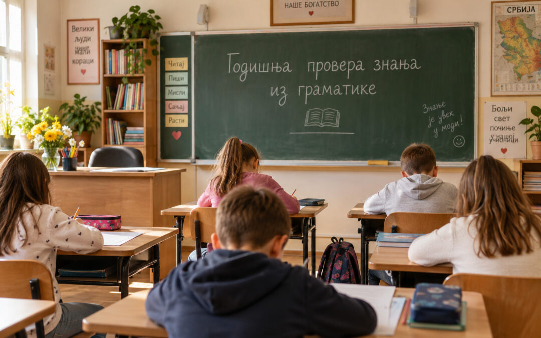 Srpski jezik: godišnja provera znanja iz gramatike