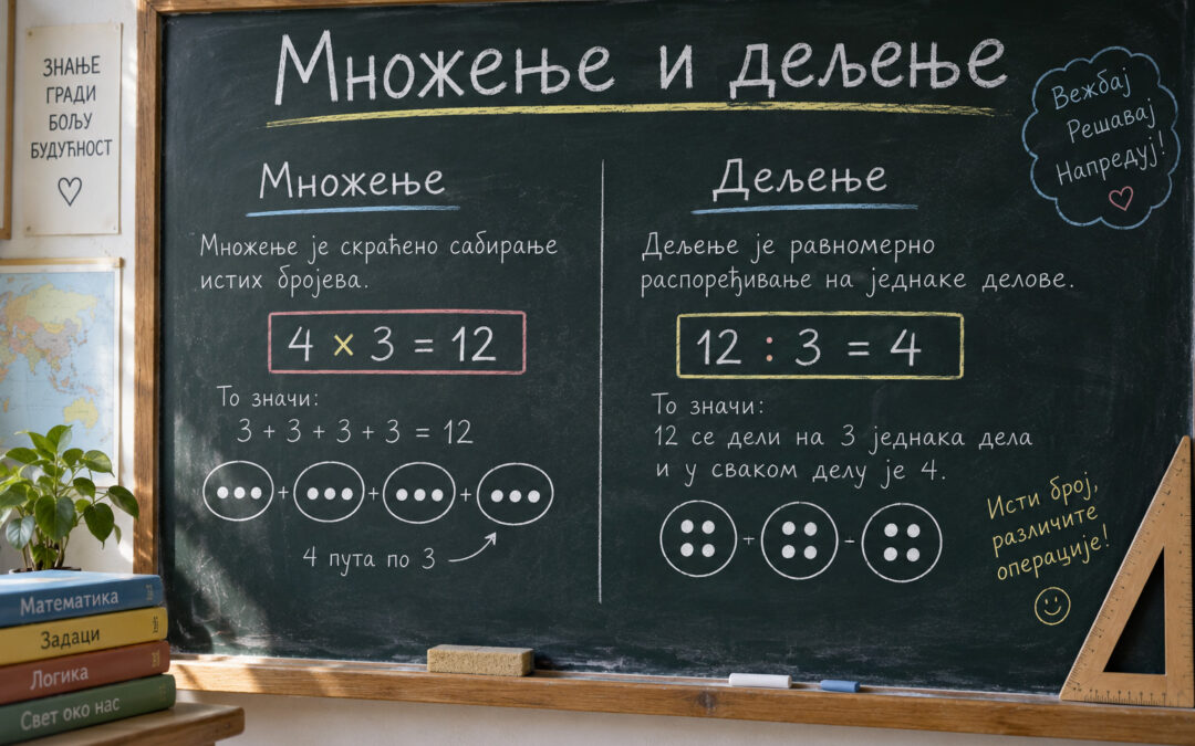 Množenje i deljenje – matematička vežba